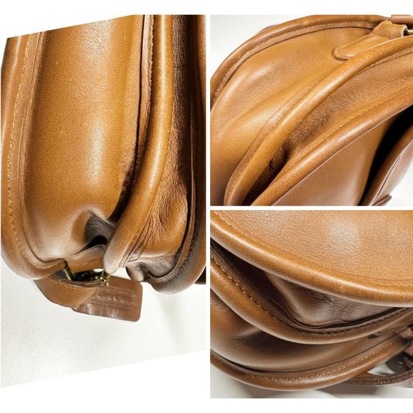 Coach Vintage Prairie Bag 9954 Crossbody Shoulder Bag in British Tan Leather - Picture 8 of 16